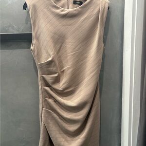 Chic Beige Mini Dress by